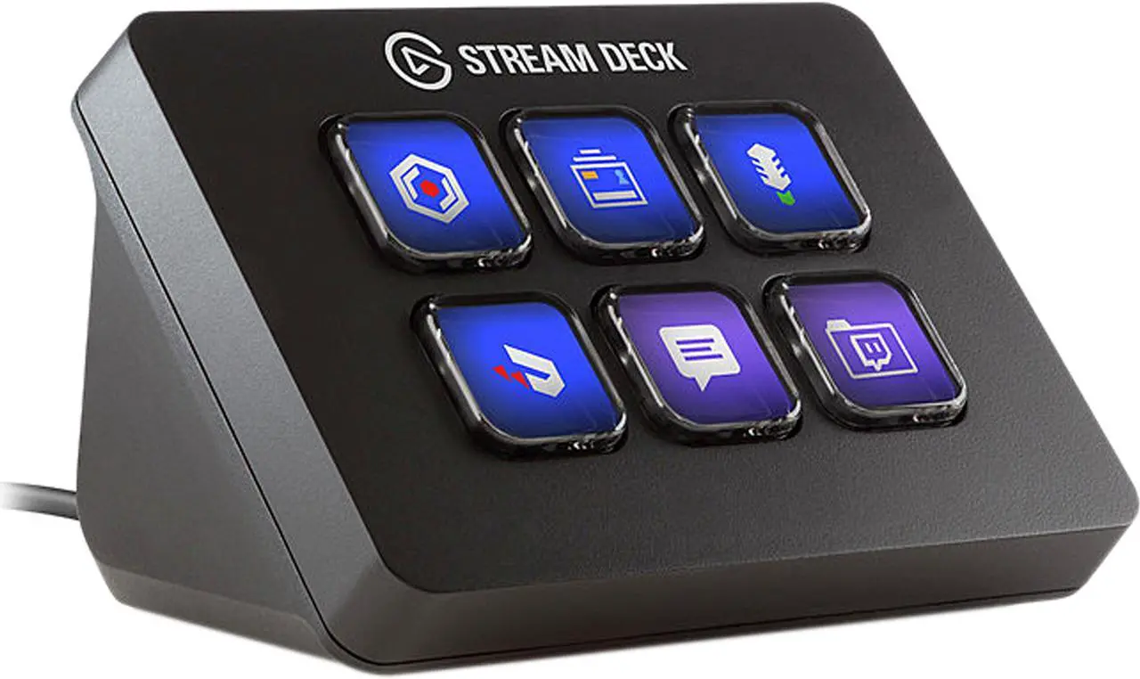 Main image of Elgato Stream Deck Mini - Live Content Creation Controller 6 Customizable LCD Keys Windows 10 macOS 10.13 Later