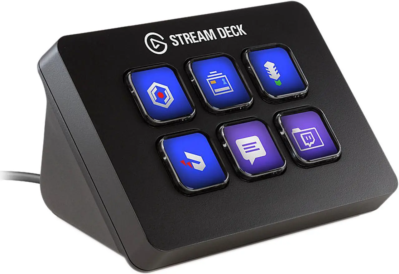 Alt view image 3 of 10 - Elgato Stream Deck Mini - Live Content Creation Controller 6 Customizable LCD Keys Windows 10 macOS 10.13 Later