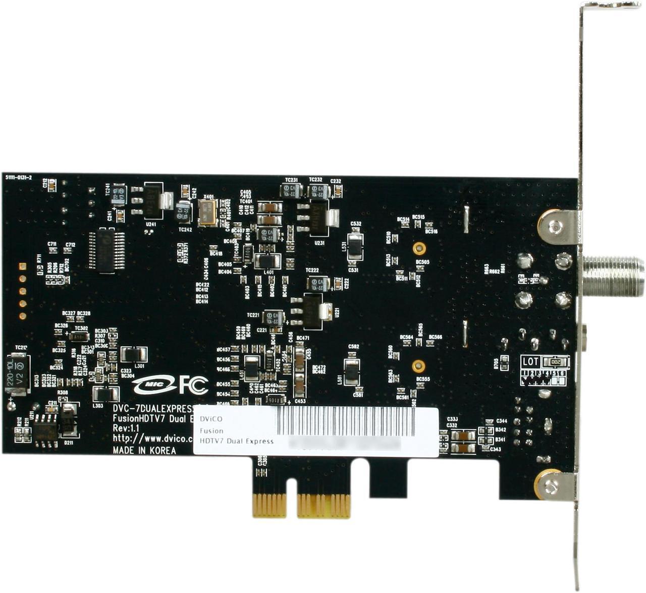 Alt view image 5 of 7 - DViCO FusionHDTV7 Dual Express DUAL HDTV/Analog TV Tuner Card  W/PVR