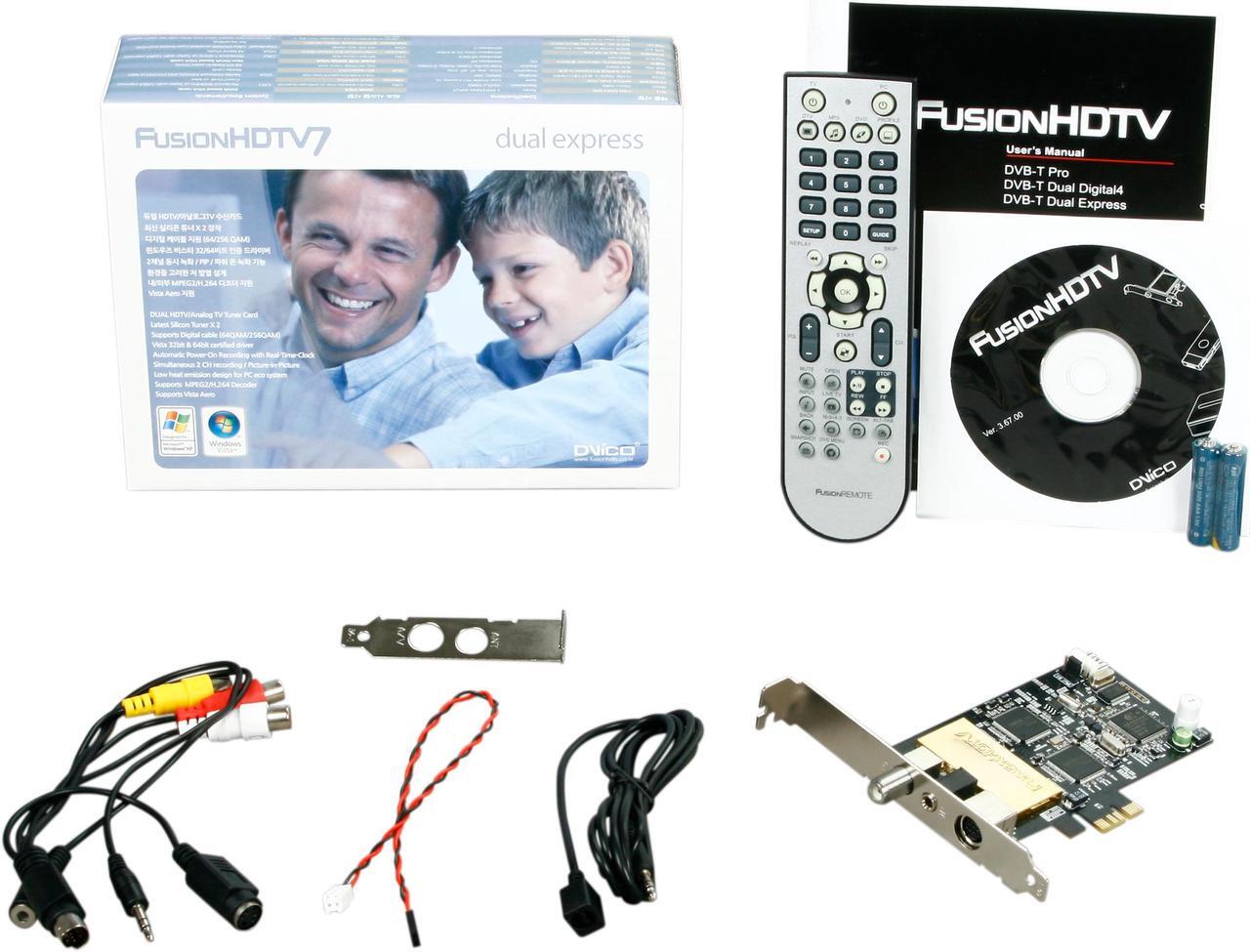 Alt view image 7 of 7 - DViCO FusionHDTV7 Dual Express DUAL HDTV/Analog TV Tuner Card  W/PVR