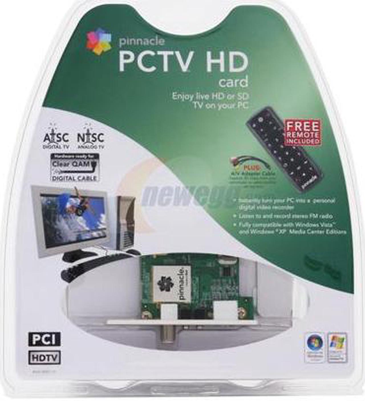 Alt view image 2 of 2 - Pinnacle 7-85428-22238-7 PCTV HD Card NTSC/ATSC/ClearQAM/FM TV Tuner PCI w/ Mini Remote