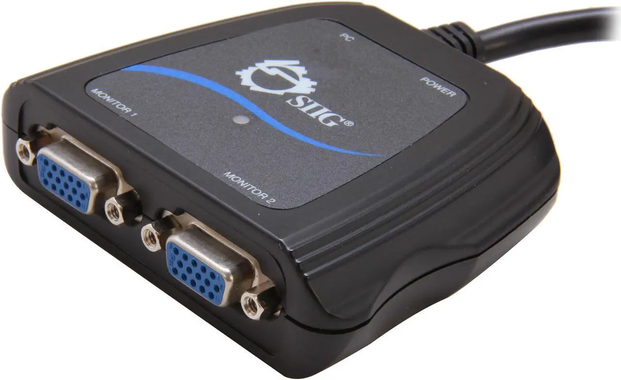 Main image of SIIG CE-VG0A11-S1 1 x 2 Compact VGA Splitter