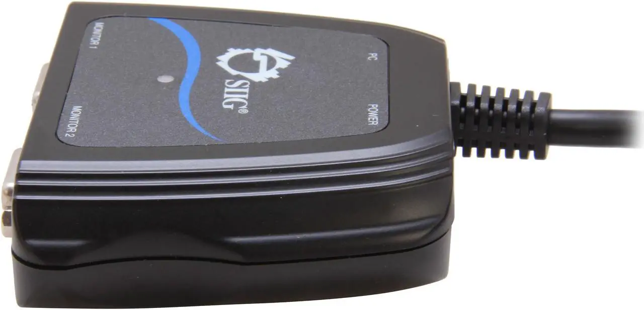 Alt view image 3 of 5 - SIIG CE-VG0A11-S1 1 x 2 Compact VGA Splitter