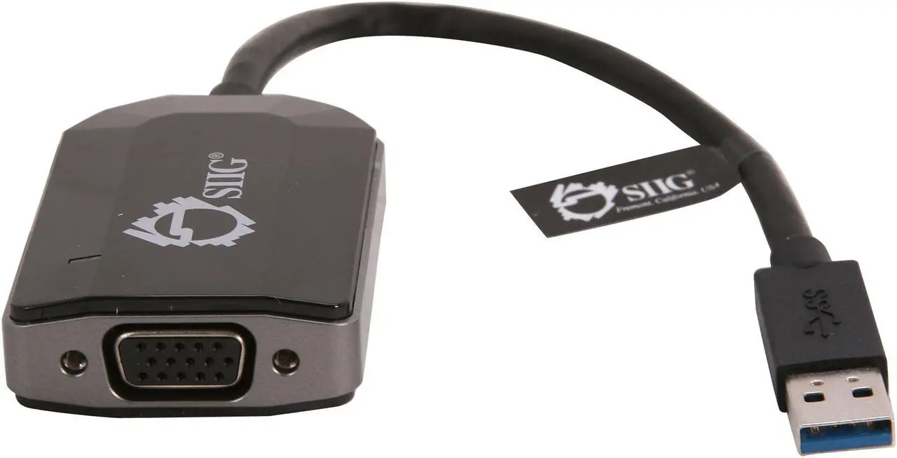 SIIG JU-VG0211-S1 USB 3.0 to VGA Adapter - Thumbnail 2