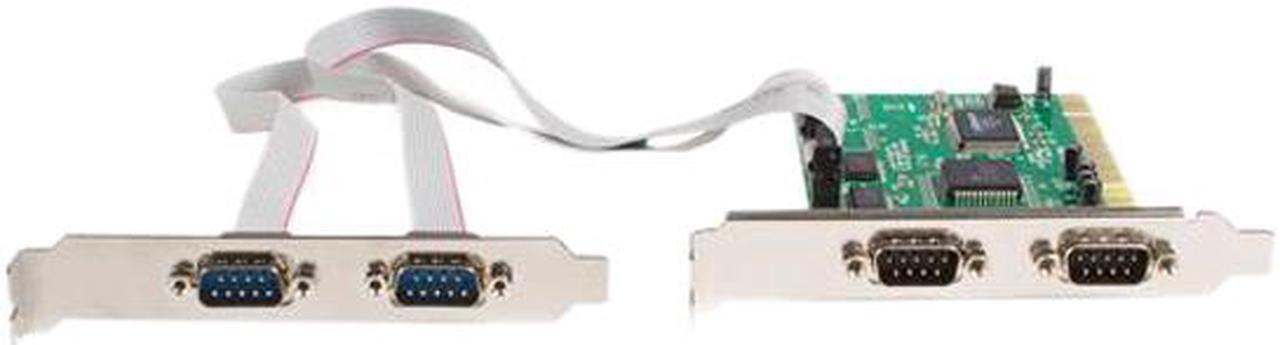 Alt view image 3 of 5 - StarTech.com Value 4 Port 16550 Serial PCI Card Model PCI4S550N