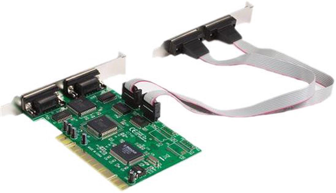 Alt view image 4 of 5 - StarTech.com Value 4 Port 16550 Serial PCI Card Model PCI4S550N