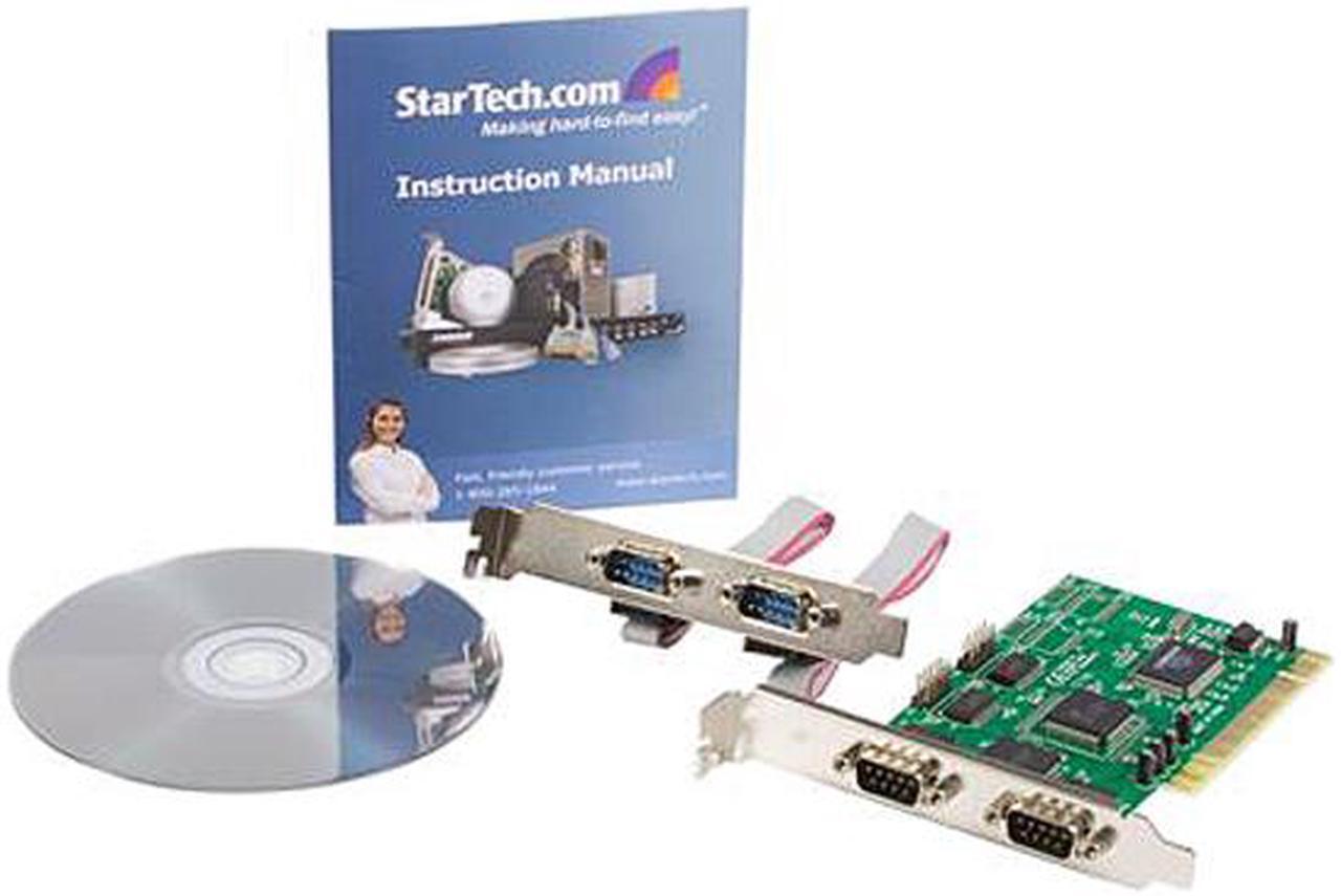 Alt view image 5 of 5 - StarTech.com Value 4 Port 16550 Serial PCI Card Model PCI4S550N