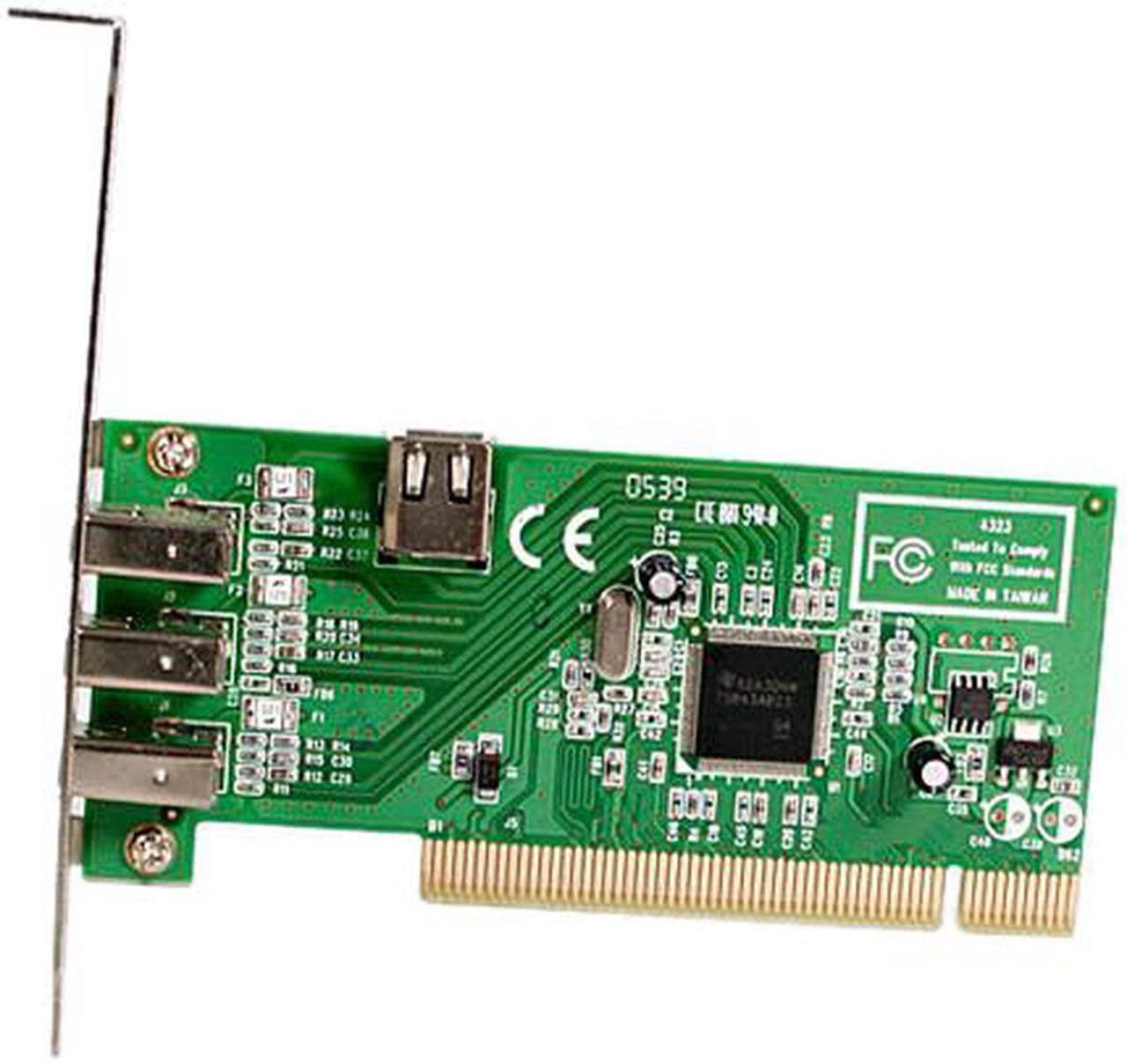 StarTech.com 4 port PCI 1394a FireWire Adapter Card Model PCI1394MP