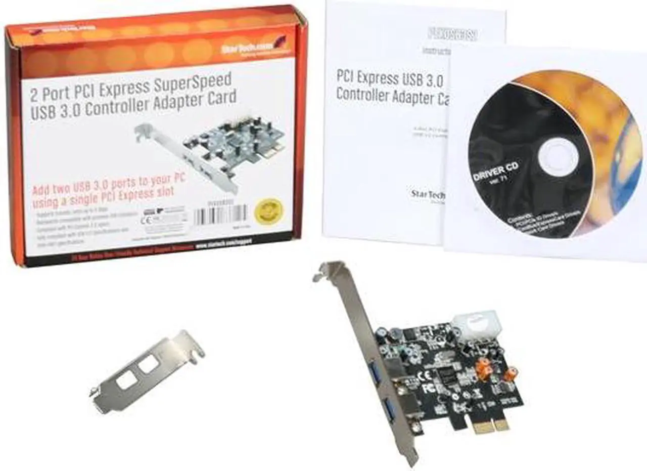 Alt view image 6 of 6 - StarTech.com 2 Port PCI Express SuperSpeed USB 3.0 Card Adapter Model PEXUSB3S2