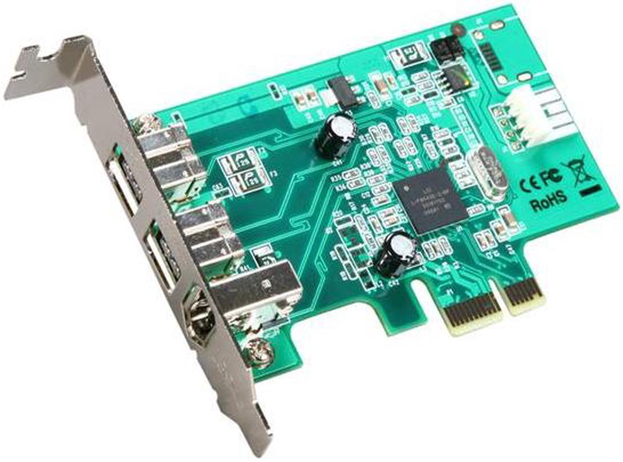 StarTech.com 3 Port 2b 1a Low Profile 1394 PCI Express FireWire Card Adapter Model PEX1394B3LP