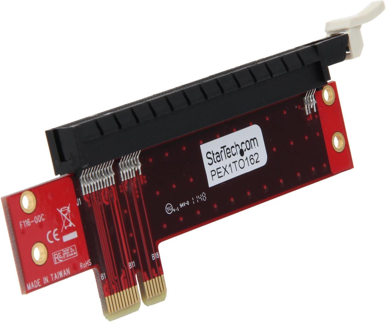 StarTech.com PCI Express X1 to X16 Low Profile Slot Extension Adapter Card Model PEX1TO162