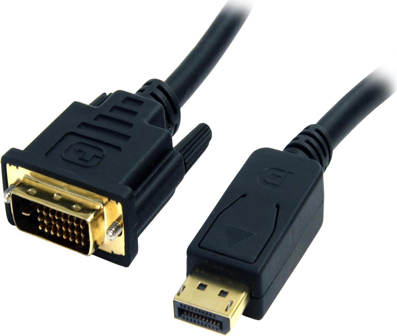 StarTech.com DP2DVI2MM6 DisplayPort To DVI Cable - 6 ft. / 2m - Passive - 1080p - DP to DVI Cable - DisplayPort Adapter Cable