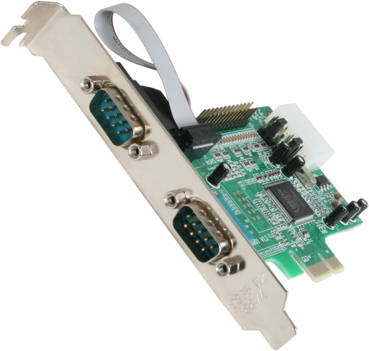 StarTech.com 2S1P Native PCI Express Parallel Serial Combo Card with 16550 UART Model PEX2S5531P