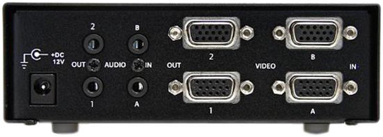 Alt view image 3 of 3 - StarTech.com ST222MXA 2x2 VGA Matrix Video Switch Splitter with Audio