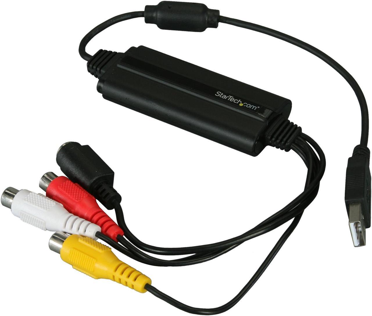 StarTech.com SVID2USB23 S-Video / Composite to USB Video Capture Cable Adapter w/ TWAIN and Mac Support - VHS to USB Composite Svideo