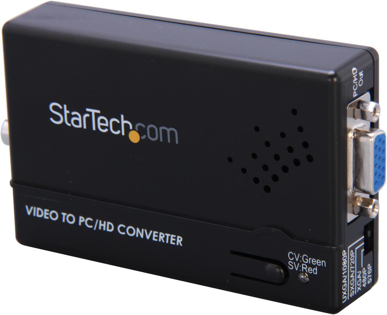 StarTech.com VID2VGATV2 Composite and S-Video to VGA Video Scan Converter