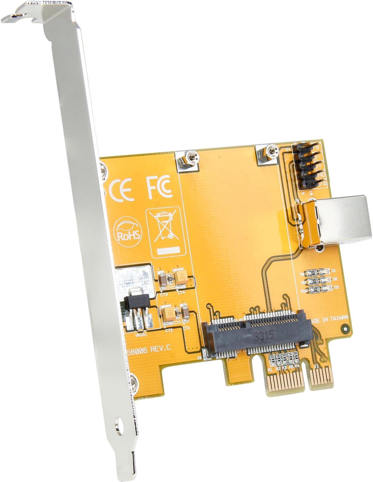 StarTech.com PCI Express to Mini PCI Express Card Adapter (PEX2MPEX)