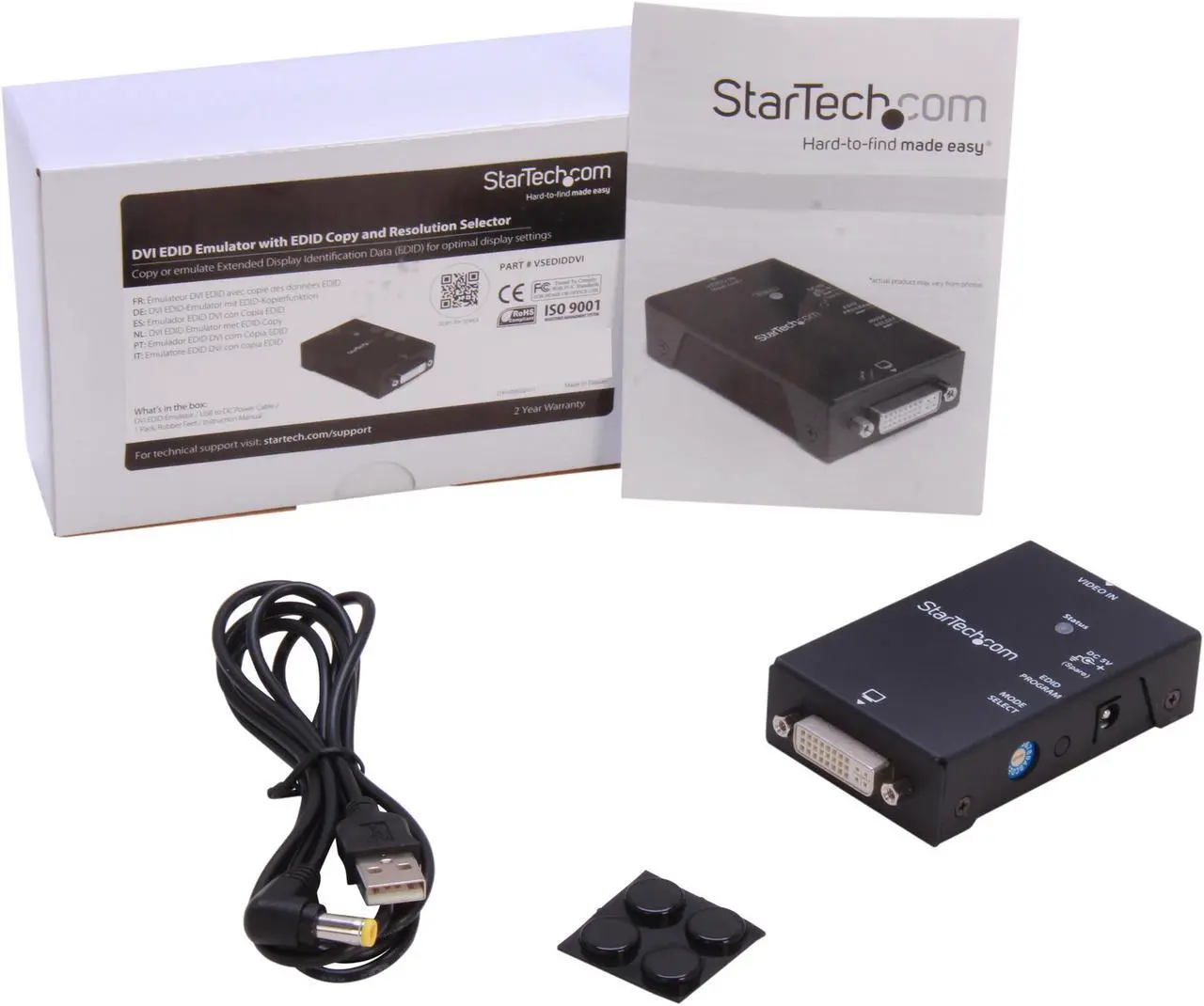 Alt view image 6 of 5 - StarTech.com VSEDIDDVI DVI DDC EDID Ghosting Emulator with EDID Copy