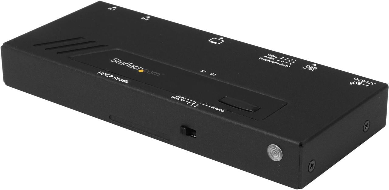 StarTech.com 2 Port HDMI Switch w/ Automatic and Priority Switching - 1080p VS221HDQ