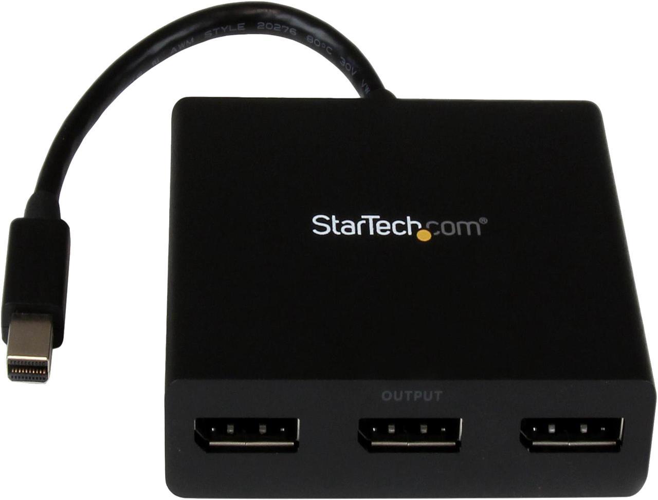 StarTech.com MSTMDP123DP Mini DisplayPort to DisplayPort Multi Monitor Splitter - 3-Port MST Hub - mDP 1.2 to 3x DP MST Hub