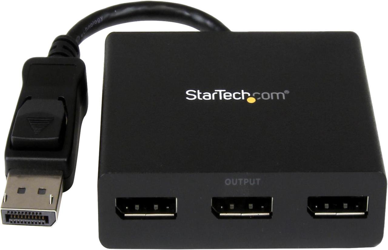 StarTech.com MSTDP123DP DisplayPort to DisplayPort Multi Monitor Splitter - 3-Port MST Hub - DP 1.2 to 3x DP MST Hub