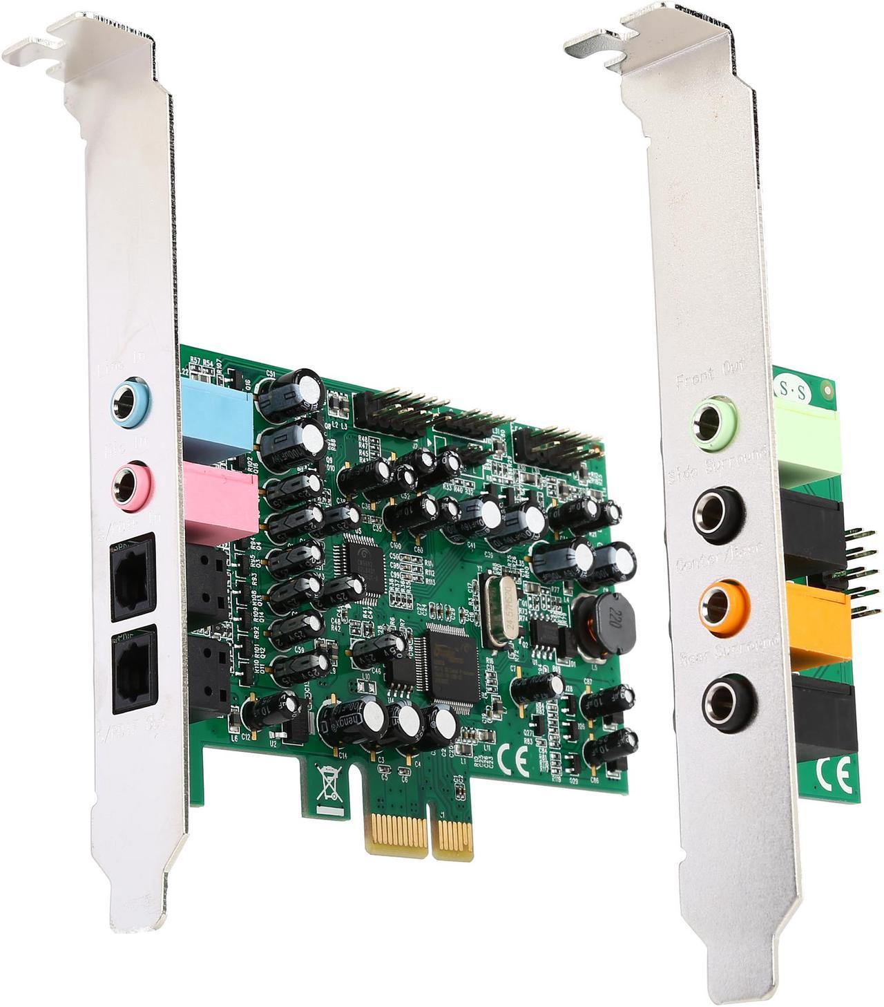 StarTech.com 7.1 channel sound card - PCI Express, 24-bit, 192KHz Model PEXSOUND7CH