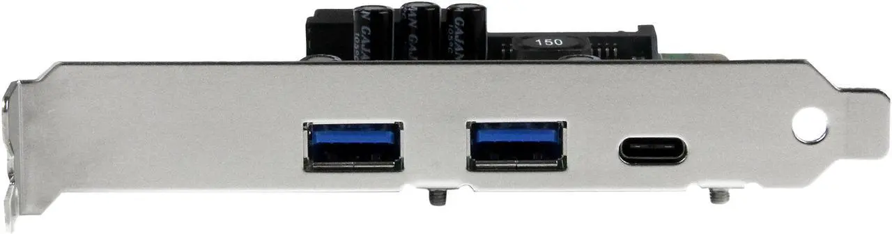 Alt view image 3 of 6 - StarTech.com PEXUSB312EIC USB 3.1 PCIE Card - 5 Port - 1x USB-C - 2x USB-A - 1x 2 Port IDC - Internal USB Header Expansion - USB C PCIe Card