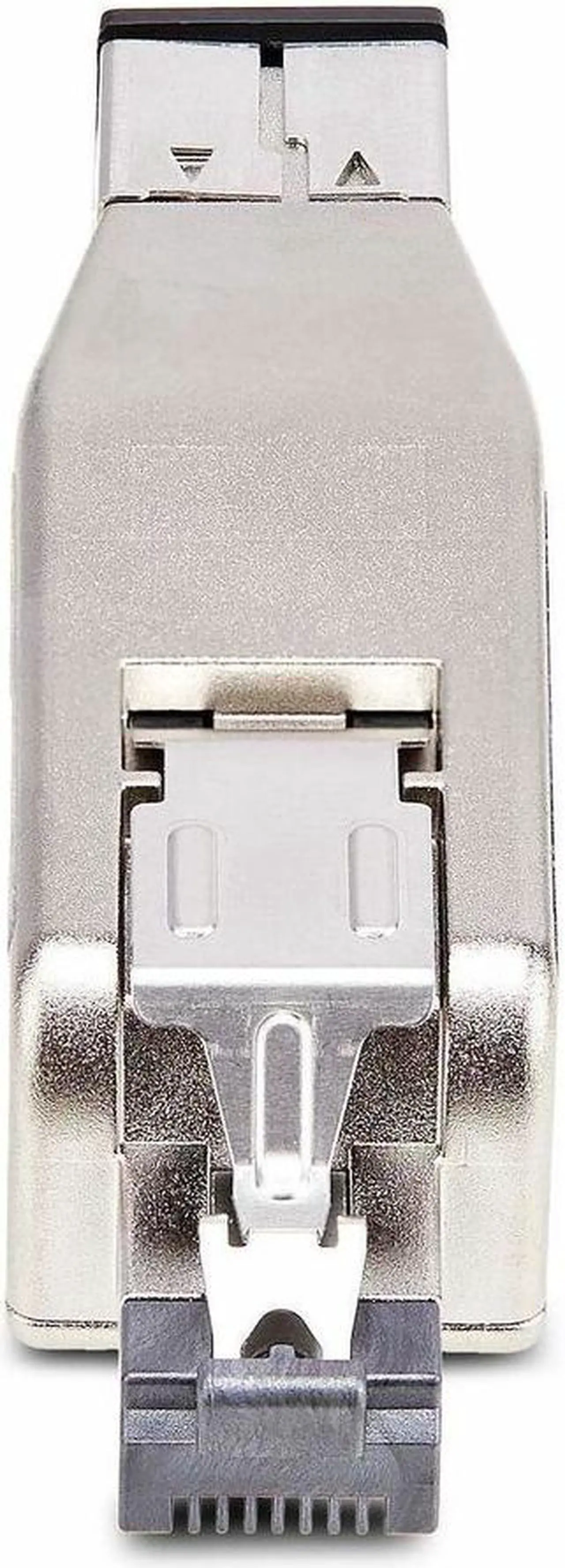 Alt view image 4 of 5 - StarTech Gigabit Fiber to RJ45 Ethernet Media Converter Dongle, Optical Singlemode 10km/Multimode 800m, PoE Powered, Compact Design, Metal Housing, Micro Mini, TAA (D01ML55P-FIBER-MEDIA)