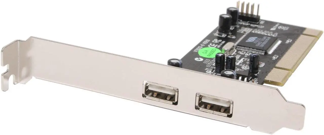 Alt view image 4 of 9 - Rosewill Model RC-100 - Low-Profile PCI to 2 + 1 USB 2.0 Card