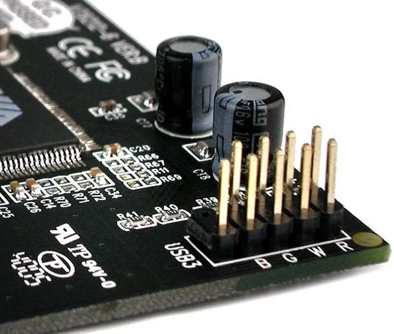 Alt view image 5 of 9 - Rosewill Model RC-100 - Low-Profile PCI to 2 + 1 USB 2.0 Card