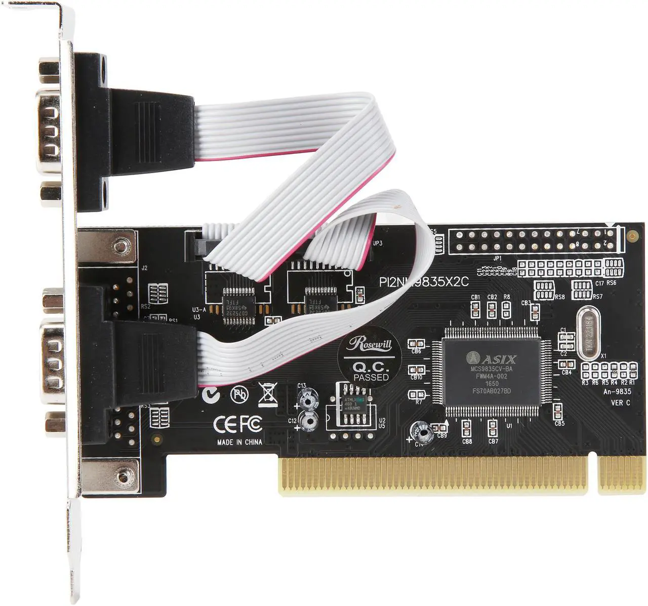 Alt view image 3 of 6 - Rosewill Model RC-301 - Dual Serial Port PCI Card / PCI Parallel Port Card