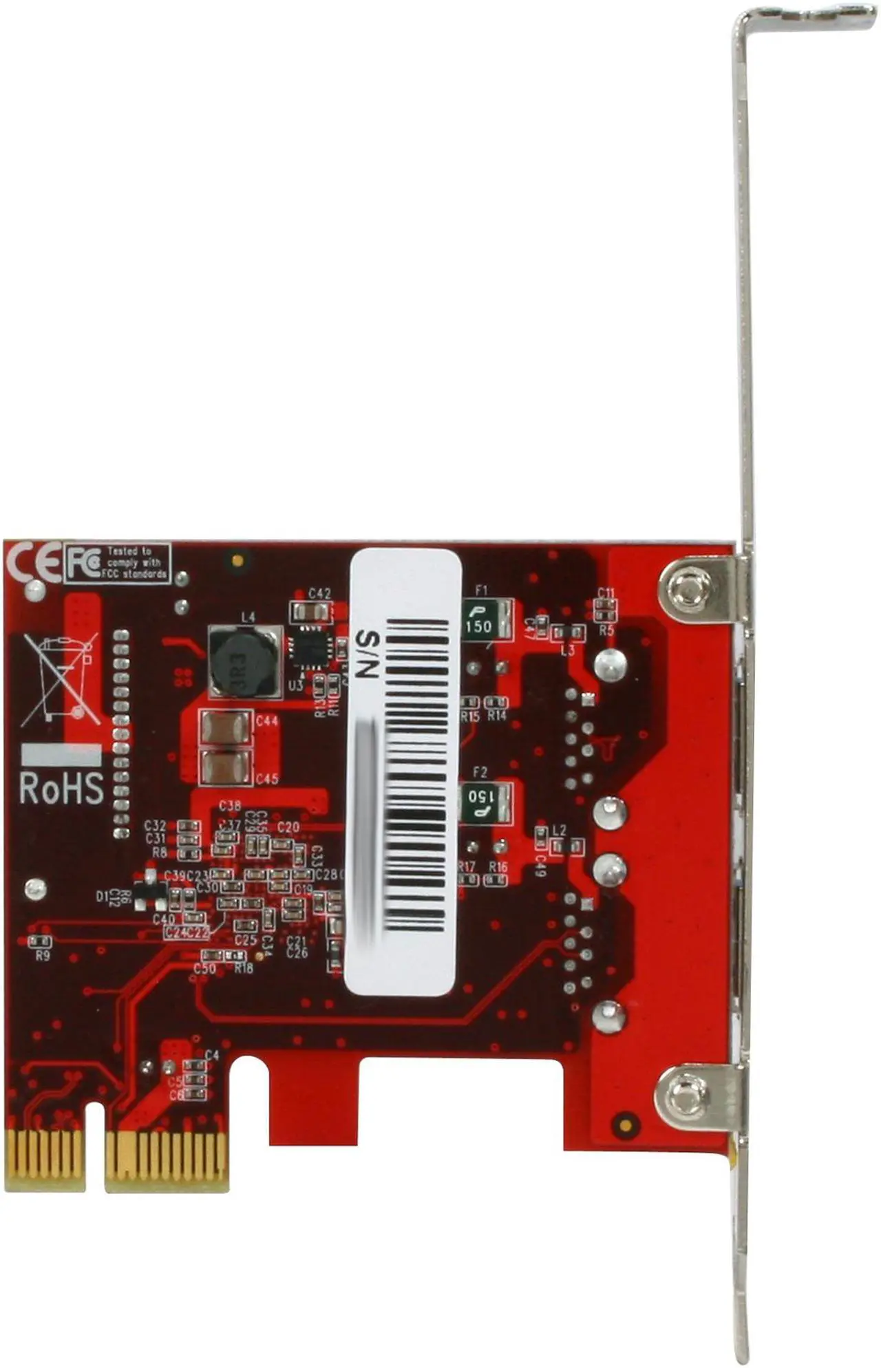 Alt view image 4 of 5 - Koutech IO-PEU230 Dual Channel SuperSpeed USB 3.0 PCI Express Card with 15-pin SATA Power Connector