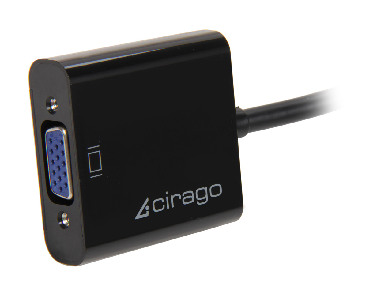 thumbnail image 2 of Cirago DisplayPort To VGA Adapter Cable - 1080p Video Converter For PC/Laptop - Black, 8 Inches 2 of 3