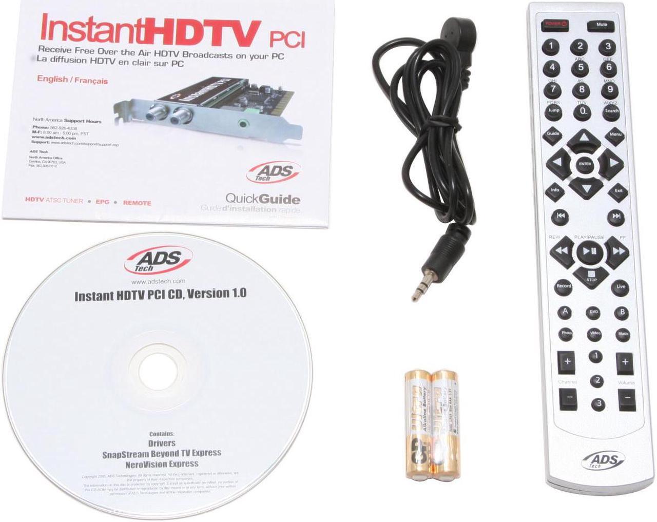 Alt view image 4 of 5 - ADS Tech PTV-380-ef Instant HDTV PCI Tuner Card