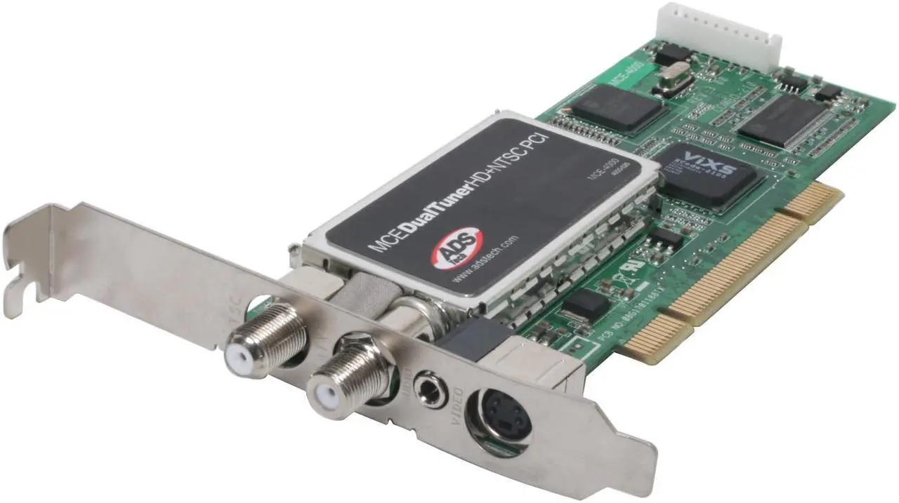 Main image of ADS Tech MCE DualTuner-HDTV+NTSC PCI (white box) MCE-4000-WX PCI Interface