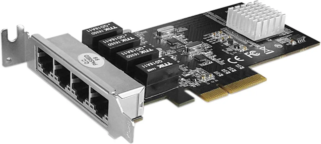 Alt view image 4 of 6 - VANTEC UGT-PC100GNA 4-Port PCIe Gigabit Ethernet Network Adapter Card