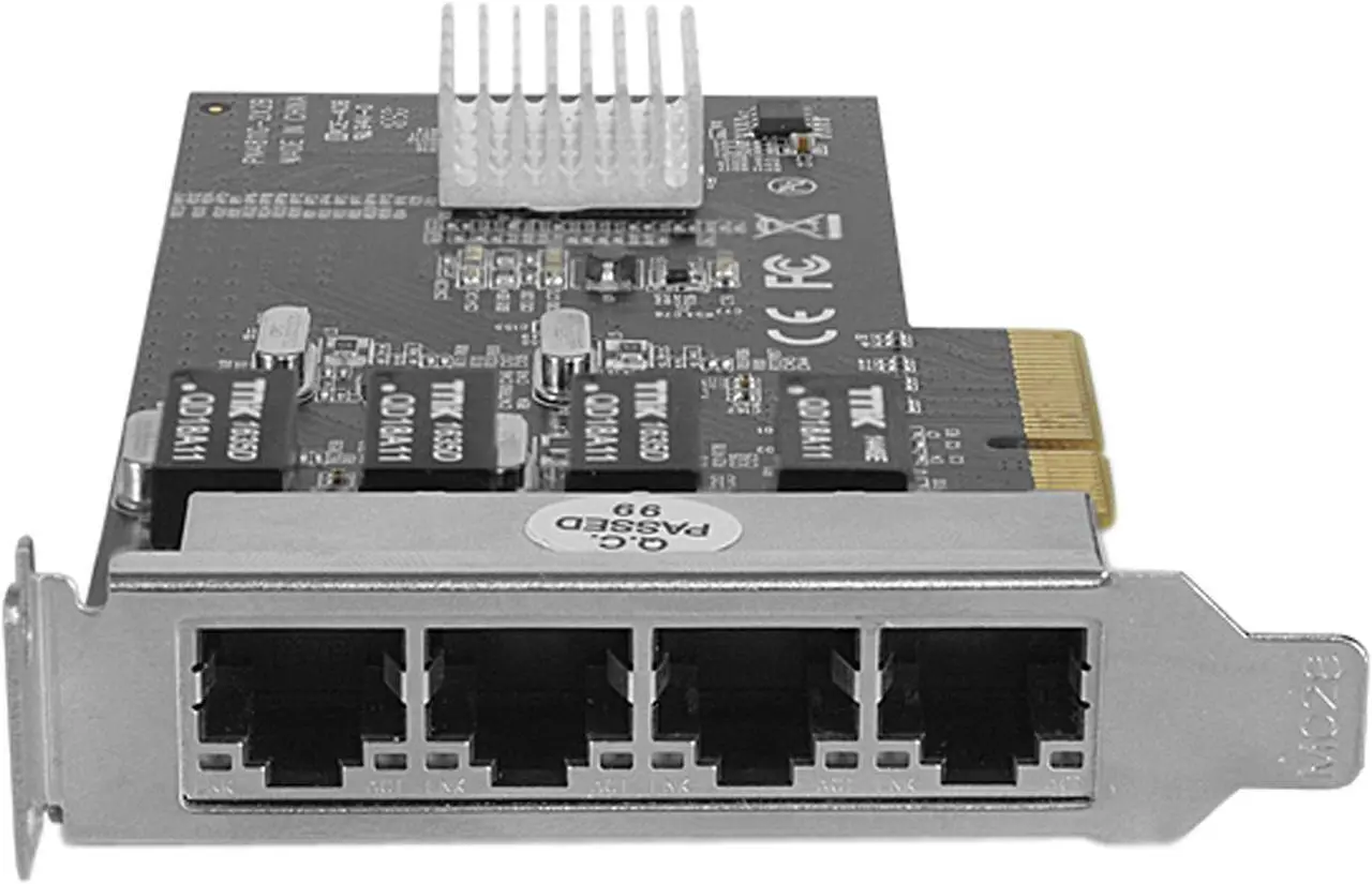 Alt view image 5 of 6 - VANTEC UGT-PC100GNA 4-Port PCIe Gigabit Ethernet Network Adapter Card