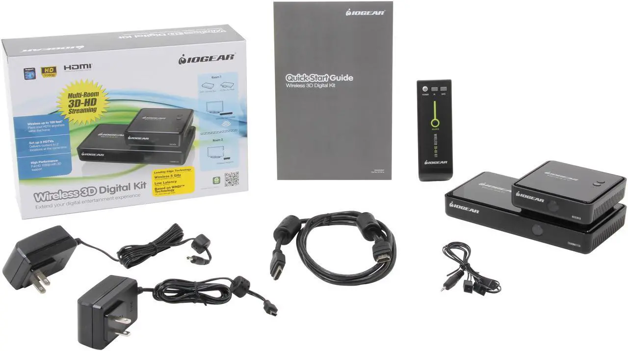 Alt view image 9 of 9 - IOGEAR Wireless HDMI Digital Kit GW3DHDKIT