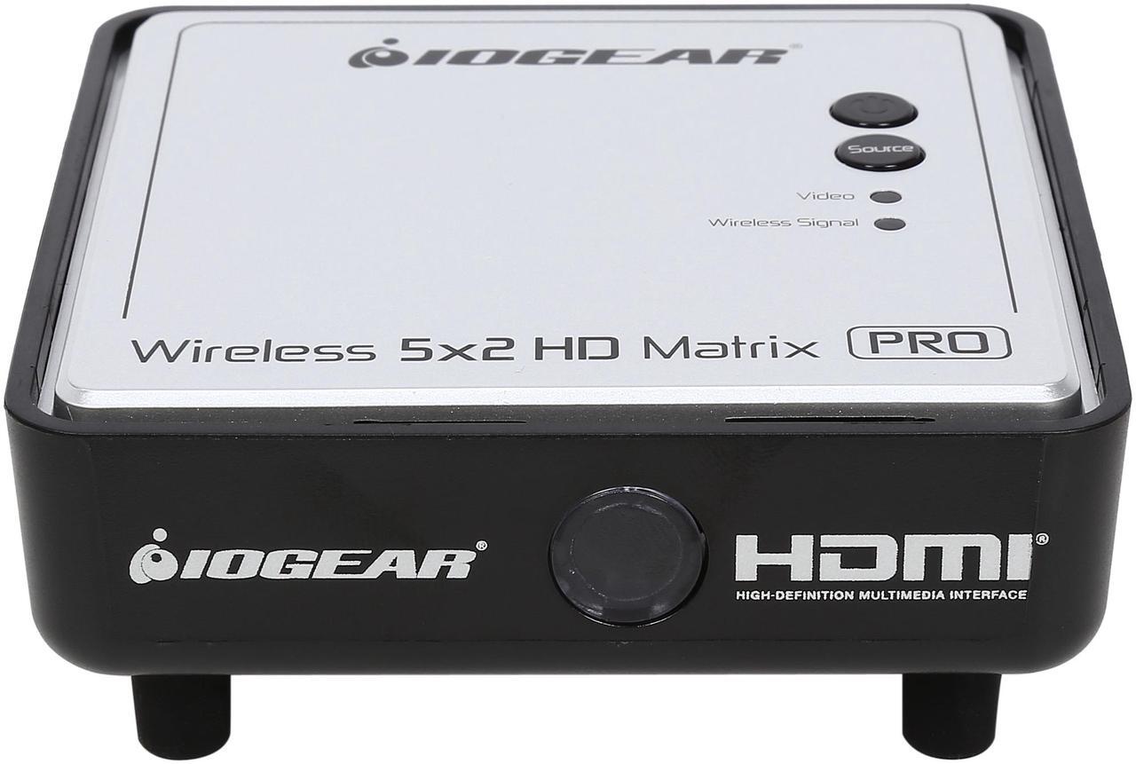 Alt view image 5 of 10 - IOGEAR GWHDMS52MBK4 Long-Range HDMI® Wireless Video 5x2 Matrix PRO with 4 Receivers