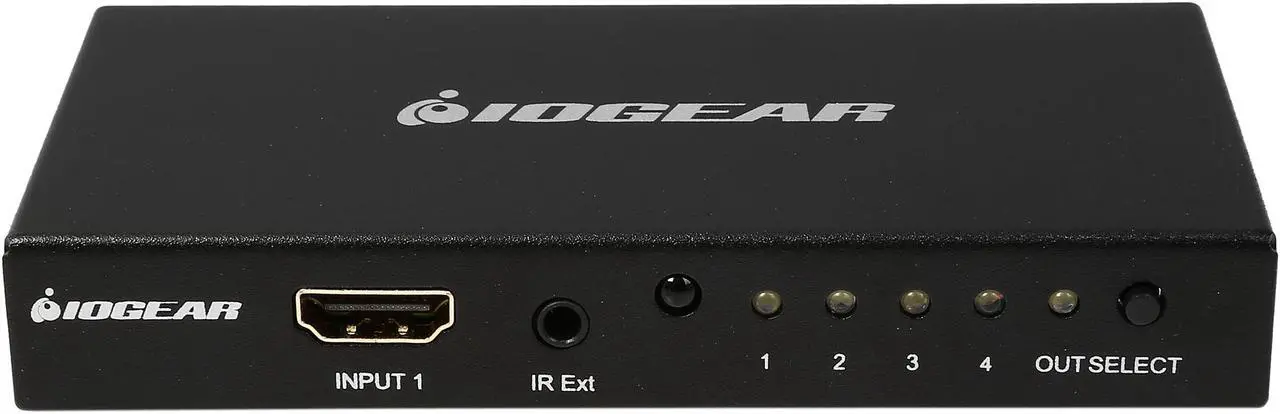 Alt view image 3 of 5 - IOGEAR 4K 4-Port HDMI Switch with Remote GHDSW4K4
