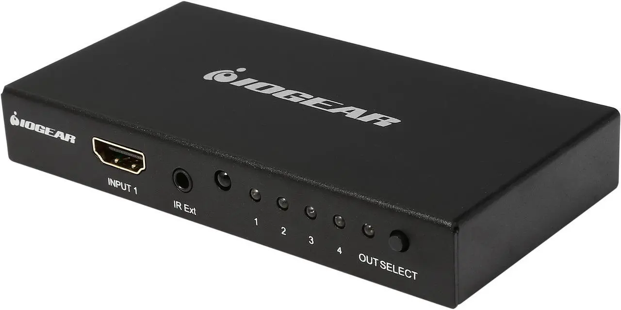 Main image of IOGEAR 4K 4-Port HDMI Switch with Remote GHDSW4K4