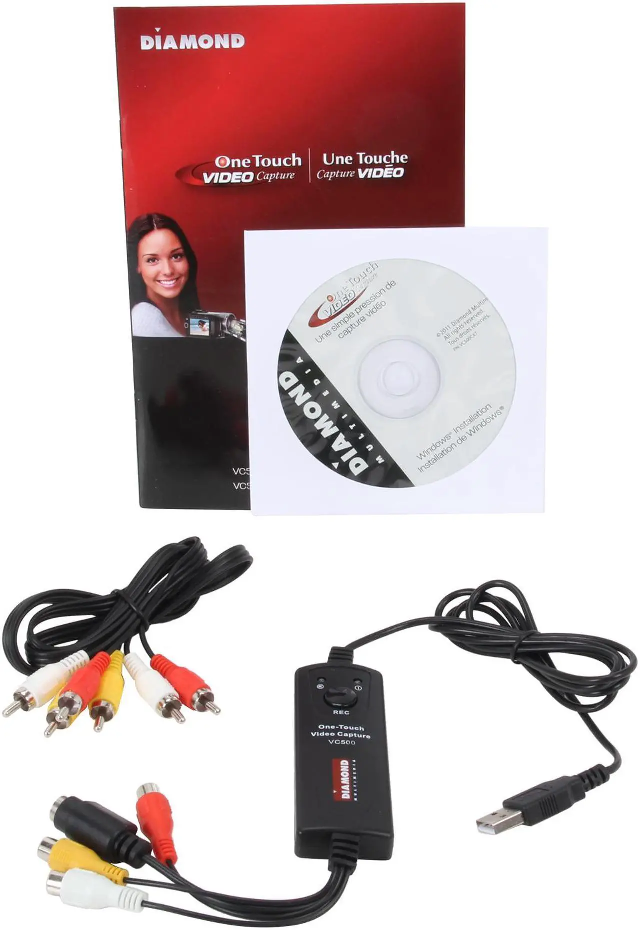 Alt view image 5 of 6 - DIAMOND VC500 One Touch Video Capture, Edit and Burn to DVD USB 2.0 Adapter