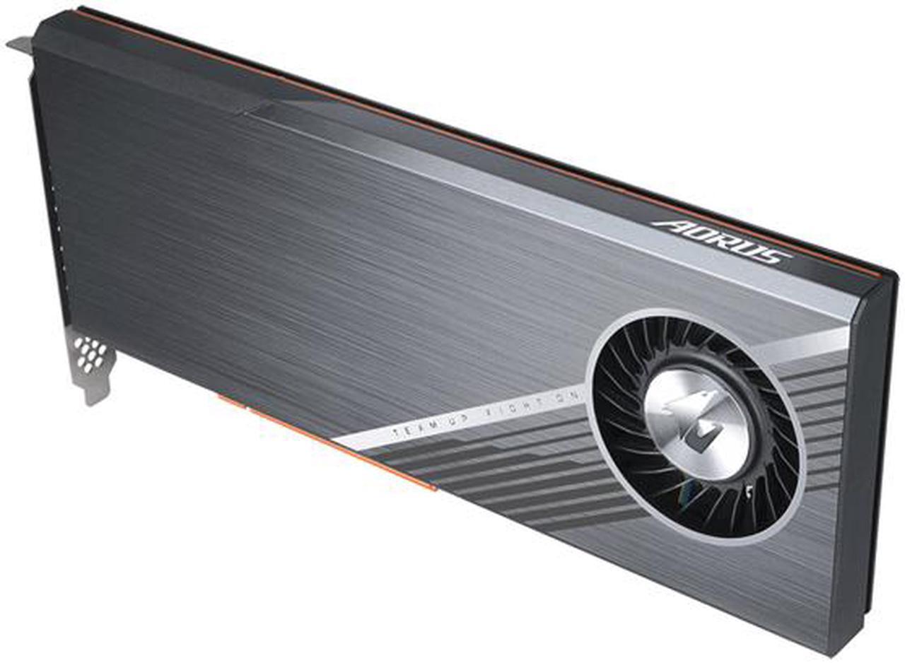 Alt view image 3 of 6 - GIGABYTE AORUS Gen4 AIC Adaptor GC-4XM2G4, Easy One Click RAID, Full PCIe 4.0 Design, 4 x PCIe 4.0/3.0 M.2 Slots
