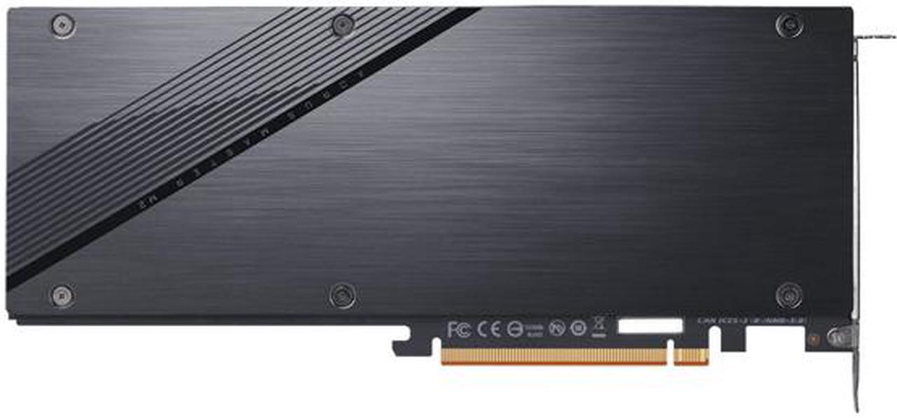 Alt view image 4 of 6 - GIGABYTE AORUS Gen4 AIC Adaptor GC-4XM2G4, Easy One Click RAID, Full PCIe 4.0 Design, 4 x PCIe 4.0/3.0 M.2 Slots