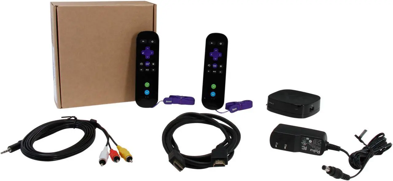 Alt view image 7 of 7 - Roku 2 XS 1080p HD Streaming Media Player Bundle- 2 Motion Sensor Controls Plus 6 ft HDMI Cable & Angry Birds