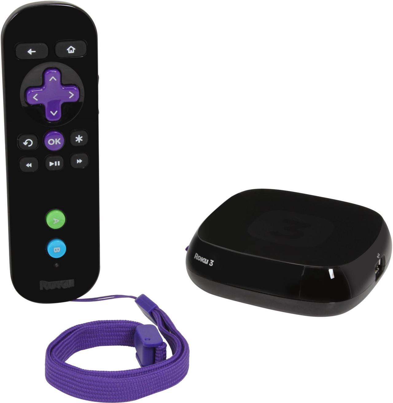 Alt view image 3 of 12 - Roku 3 Digital HD Streaming Media player w/ Headphones Game Remote