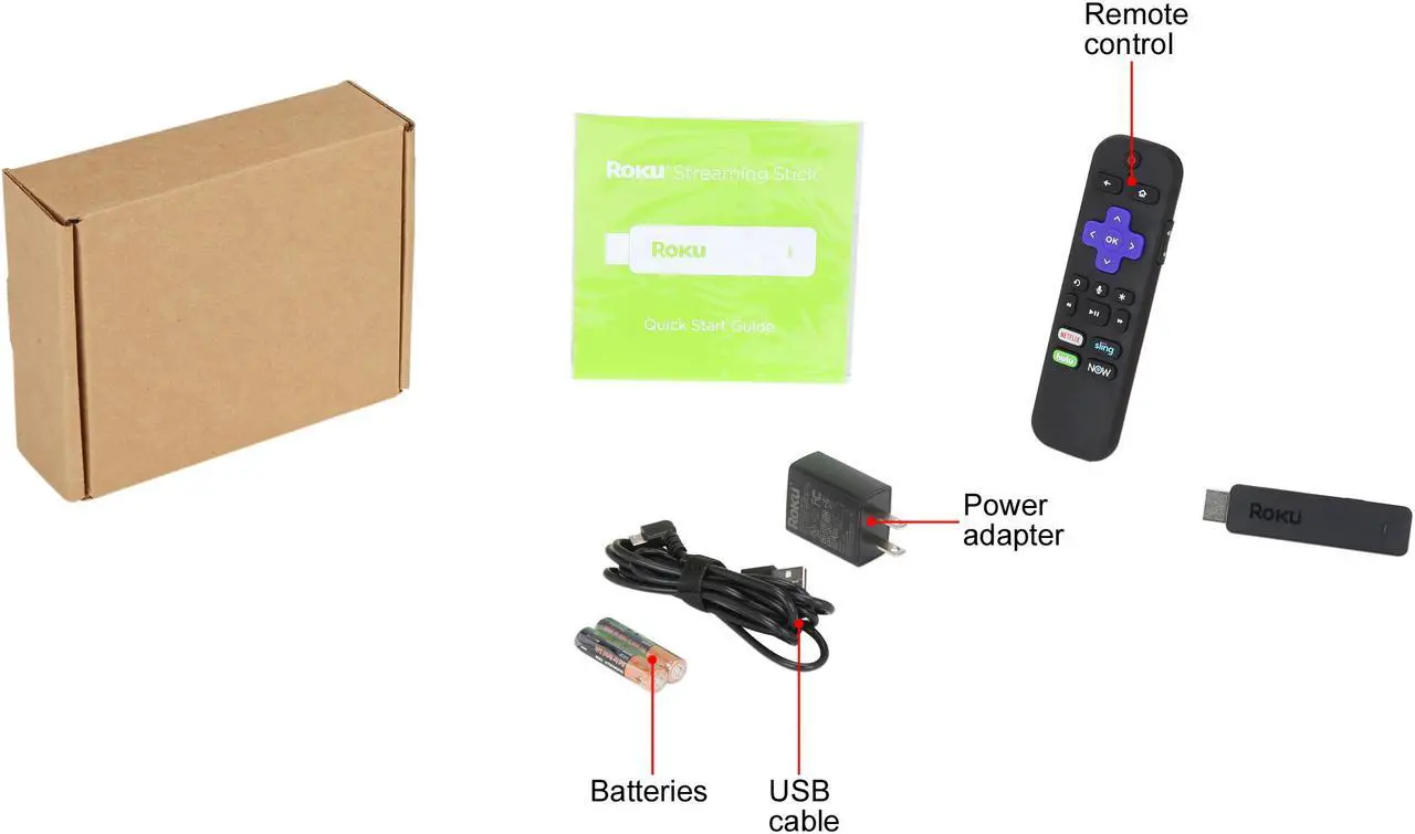 Alt view image 9 of 8 - Roku Streaming Stick | Portable, Power-Packed Player with Voice Remote with TV Power and Volume (2017) (Certified Refurbished)
