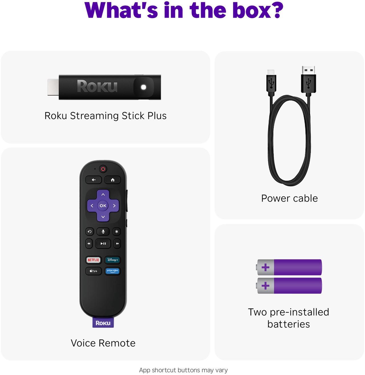 Alt view image 2 of 10 - Roku Streaming Stick 2025 - HD Roku Streaming Device for TV with Voice Remote - Free & Live TV (3840R)