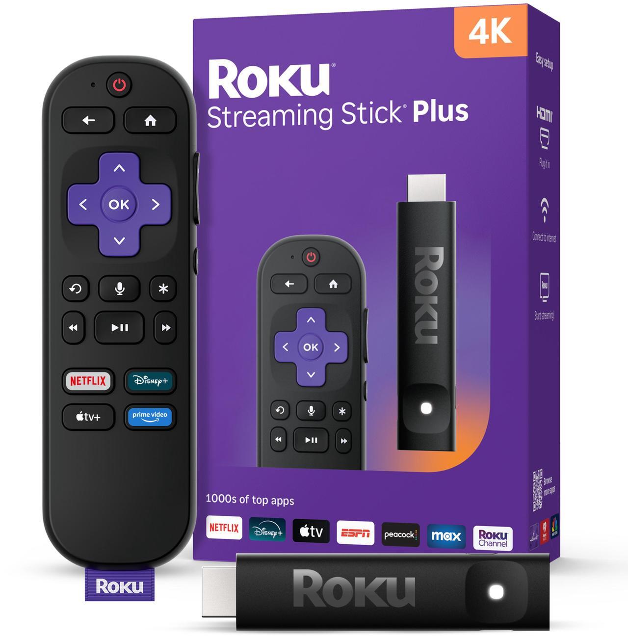 Main image of Roku Streaming Stick Plus 2025 - 4K & HDR Roku Streaming Device for TV with Voice Remote - Free & Live TV (3830R)