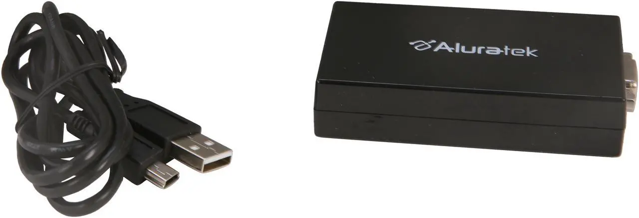 Alt view image 7 of 7 - Aluratek AUV200F USB 2.0 Hi-Res VGA External Video Card Adapter
